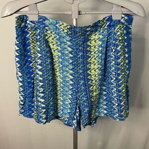Two by Vince Camuto Blue and‎ Yellow Shorts MEDIUM